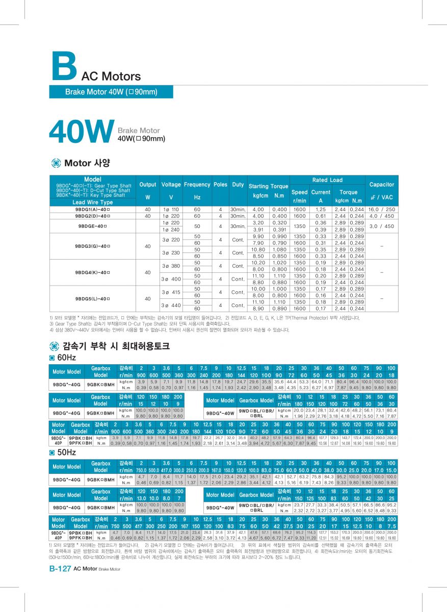 Brake motor DKM 9BDGE-40G-9GBK25BMH