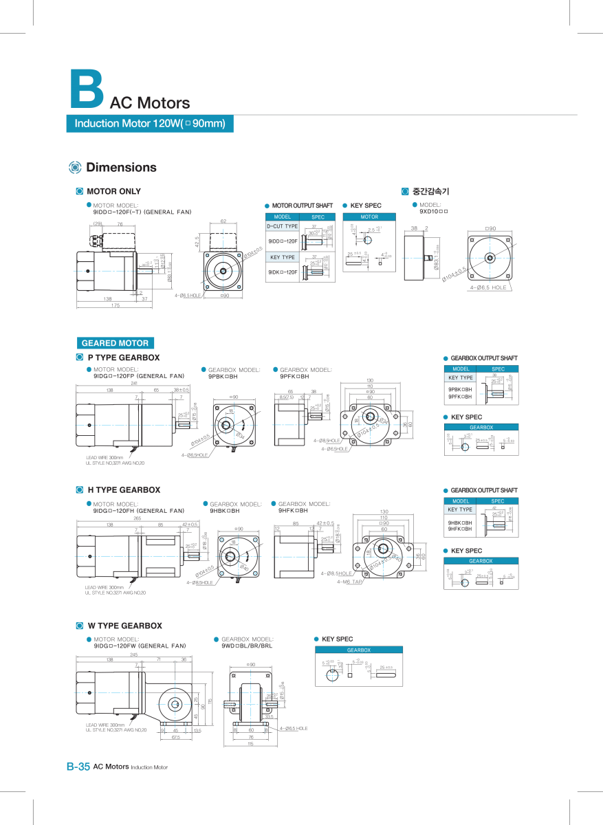 induction-motor-DKM 9IDGE-120FP-T-9PBK20BH